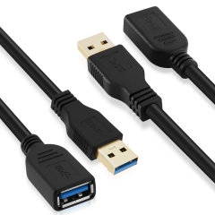 1.8-Meters USB 3.0 Extension Cable type A Male to A Female Data Cable Extender (2 pack)
