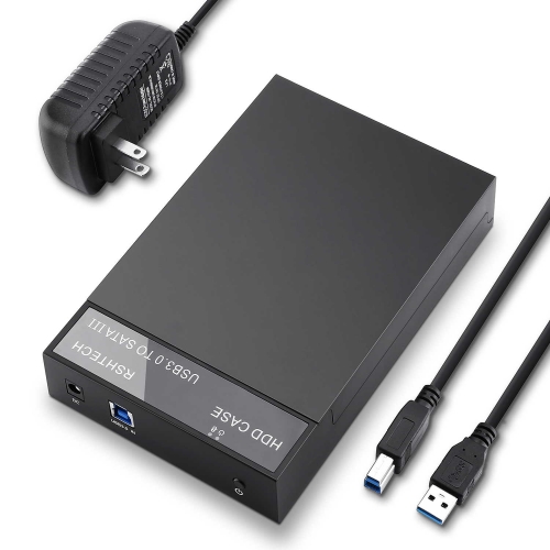 USB 3.0 HDD Enclosure for 3.5" SATA HDD/SSD Up to 16TB (RSH-319)