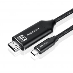 RSHTECH USB C to HDMI Cable, 4K 60Hz UHD, 6ft ( 1.8m )