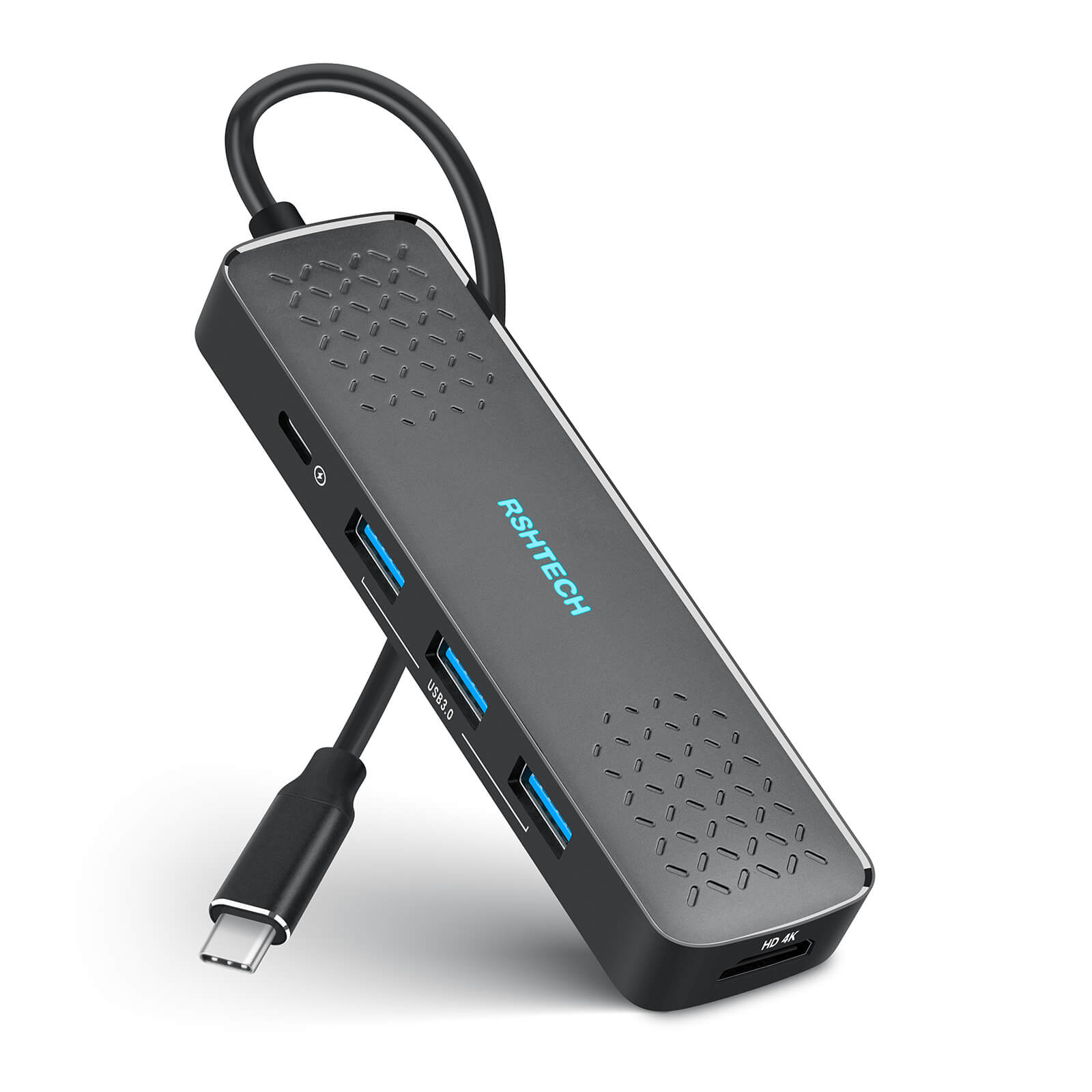RSHTECH 10-Port USB C 3.2 Hub Active with 10Gbps USB-A 3.2, 2 USB-C 3.2, 4 USB 3.0 Data Port, 1 USB-C PD, 2 USB-A Fast Charging Port, 60W Power Supply, 2-in-1 Cable RSHTECH 10-Port USB C 3.2 Hub Active with 10Gbps USB-A 3.2, 2 USB-C 3.2, 4 USB 3.0 Data Port, 1 USB-C PD, 2 USB-A Fast Charging Port, 60W Power Supply, 2-in-1 Cable